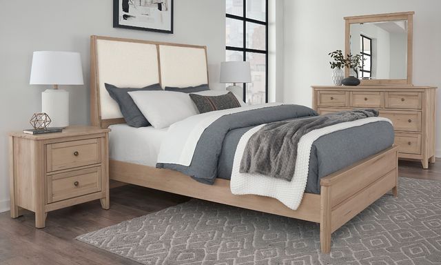 Vaughan-Bassett Woodbridge Clear Maple 2-Drawer Nightstand-1