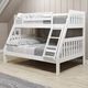 Donco Kids Austin White Youth Twin/Full Mission Bunkbed-1