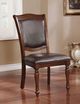 Furniture of America® Sylvana 2-Piece Brown Cherry/Espresso Dining Side Chair-2