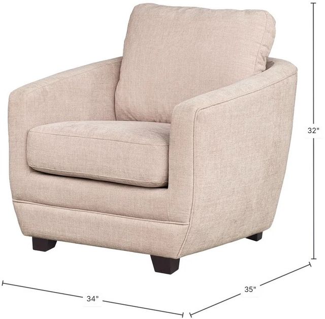 LH Home Feather Baltimo Pale Rose Club Chair-2