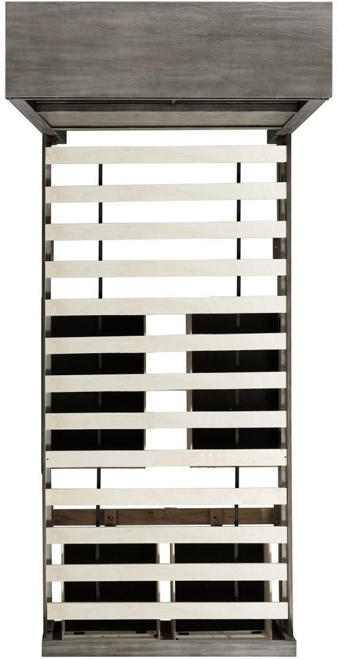 Elements International Wade Gray Twin Youth Platform Storage Bed-3