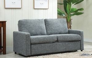 Mazin Furniture Hampton Gray Sleeper Sofa With Pull-out Bed 