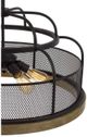 Cal® Lighting & Accessories Akaki Iron/Light Oak Chandelier-1