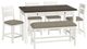 American Wholesale Furniture Sarasota 6-Piece Brown/White Counter Height Set-0