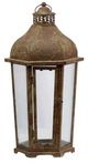 A & B Home Armand 2-Piece Brown Carriage Candle Lantern Set-2