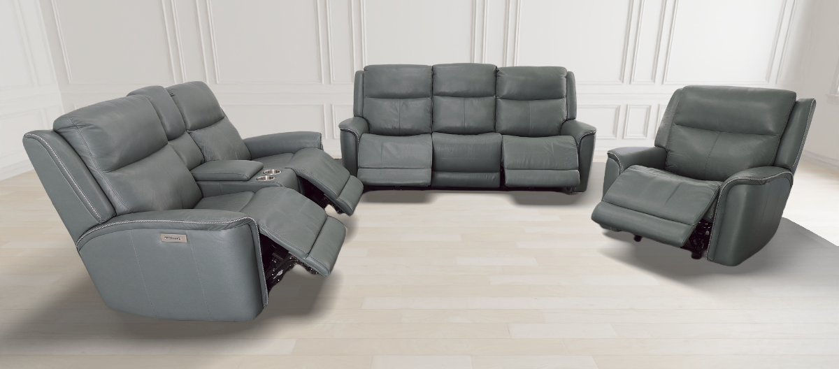 Ｈｉ－ｒｏｃｋ Hi-Rock Home Rainer Leather Power Glider Recliner | Miskelly
