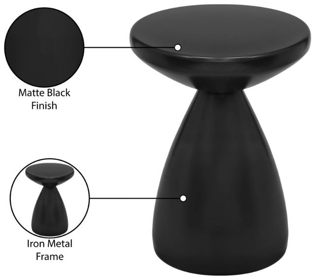 Meridian Furniture Anika Black End Table-4