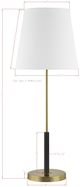 Forty West Tessa Gold Table Lamp-1