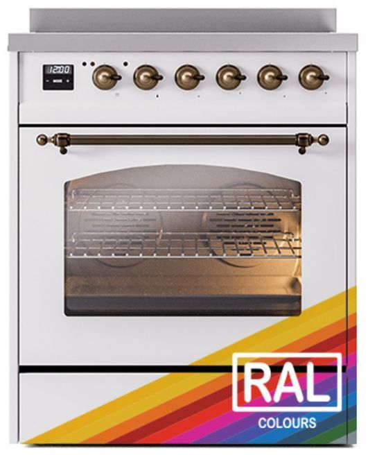 Ilve® Nostalgie II Series 30" Custom RAL Color Pro Style Induction Range-0