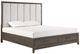 New Classic® Home Furnishings Landon Walnut Eastern King Upholstered Platform Storage Bed-0