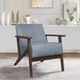 Mazin Furniture August Blue Gray Upholstered Accent Chair-3