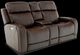 Moto Motion 828 Coffee Leather Media Power Reclining Console Loveseat-0