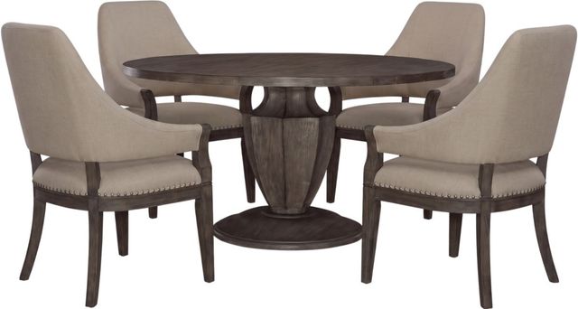 Liberty Furniture Westfield 5-Piece Havana Brown/Sand Optional Pedestal Dining Set-0
