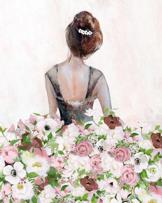 Classy Art Floral Contemplation I by Tava Studios Wall Art-0