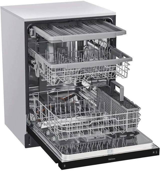 LG 24" Black Built In Front Control Dishwasher with QuadWash™ and 3rd Rack-3