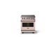 Viking® 5 Series 30" Blush Pro Style Induction Range with Polished Chrome Trim-3