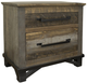 International Furniture Direct Loft Brown 4-Piece Brown Hand-Painted Queen Bedroom Set-3
