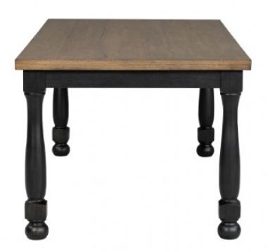 Furniture of America® Neue Mills Black Rectangular Dining Table-4