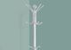 Monarch Specialties Inc. 70" White Metal Coat rack-3
