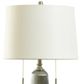 Stylecraft Nickel/Off-White Table Lamp -1