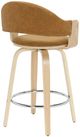 Armen Living Daxton Camel/Oak Counter Stool-3