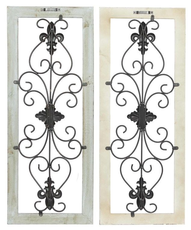 Deco Marche 2-Piece Scroll Arabesque Wall Decor Set-1