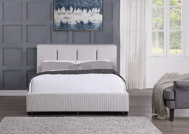 Homelegance® Aitana Gray Eastern King Platform Bed-1