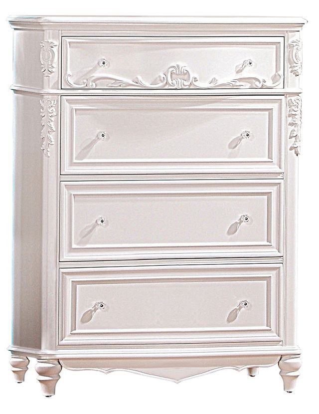 Coaster® Caroline White Youth Tall Chest-0