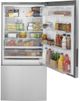 GE® 31" 17.7 Cu. Ft. Stainless Steel Counter Depth Bottom Freezer Refrigerator-2