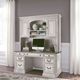 Liberty Furniture Magnolia Manor Antique White/Weathered Bark Credenza and Hutch-1