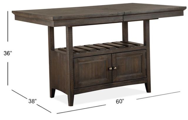 Magnussen Home® Westley Falls Graphite 60" Counter Height Table-1
