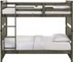Elements International Wade Gray Twin Bunk Bed-0