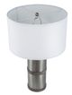A & B Home Gray/Silver Hammered Table Lamp-2