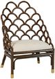 Stylecraft Tamara Day Dark Walnut Dining or Lounge Chair-0