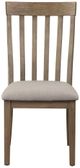 Homelegance® Armhurst Wire Brush Brown Side Chair-2