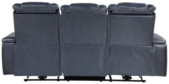 Homelegance® Keziah Blue Double Power Reclining Sofa with Power Headrests and Storage Arms-3