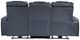 Homelegance® Keziah Blue Double Power Reclining Sofa with Power Headrests and Storage Arms-3