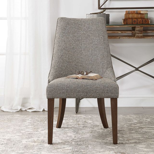 Uttermost® Daxton Gray Armless Chair-1