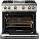 Viking® 5 Series 36" Pure White Pro Style Gas (LP) Range with Polished Chrome Trim-1