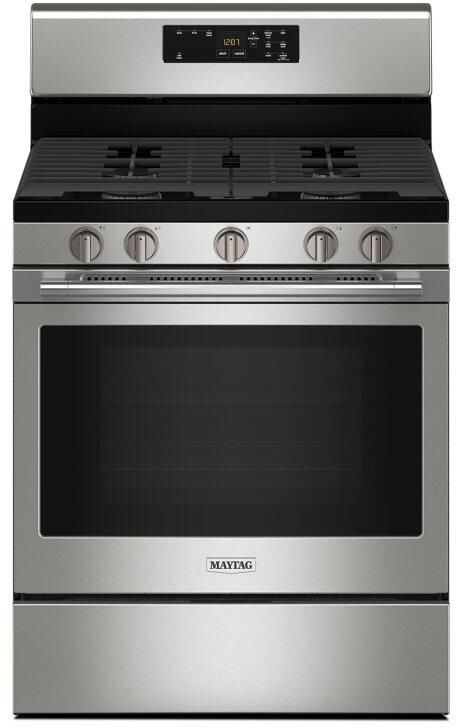 Maytag® 30" Fingerprint Resistant Stainless Steel Freestanding Gas Range -0