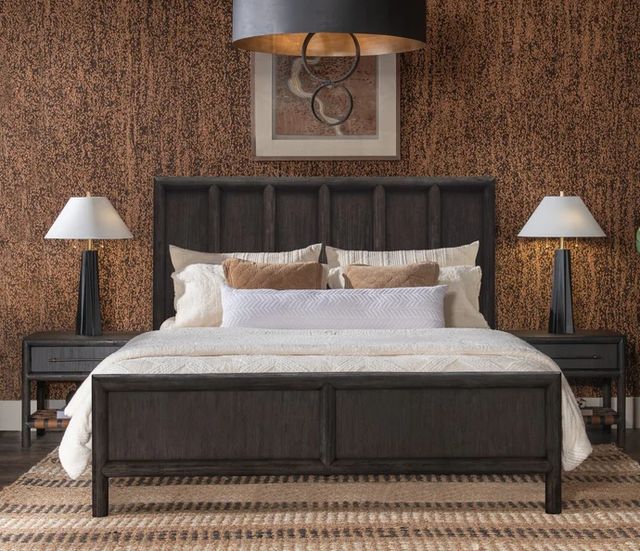 Modus Furniture Dorsey Basalt Gray King Panel Bed-1