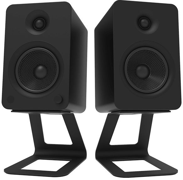 Kanto Black Desktop Speaker Stand Pair-1