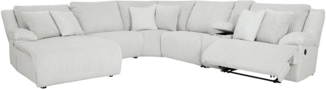 Signature Design by Ashley® Top Tier 6-Piece Alloy Left-Arm Facing Manual Reclining Sectional and Chaise-1