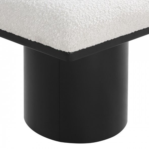 Meridian Furniture Pavilion 8-Piece Cream/Black 72" Modular Bench Set-3