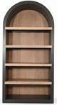 Sunny Designs™ Logan Black Magic/Oak Grove Arched Bookcase-2