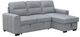 Primo International™ Delphina Gray Right-Facing Sleeper-0