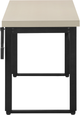 Monarch Specialties Inc. Black/Modern Taupe Adjustable Computer Desk-4