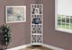 Monarch Specialties Inc. White 62" Metal Corner Etagere Bookcase-3