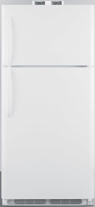 Summit® 18.0 Cu. Ft. White Top Freezer Refrigerator-0