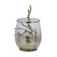 A & B Home Gold 6" Glass Branch Lidded Jar-2